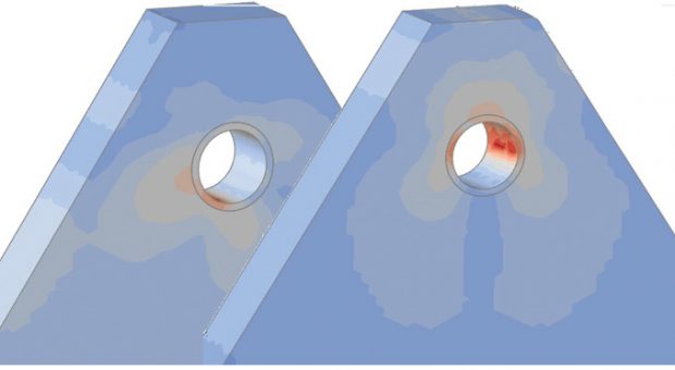 Fig. 9: von Mises stress plot for both load cases.